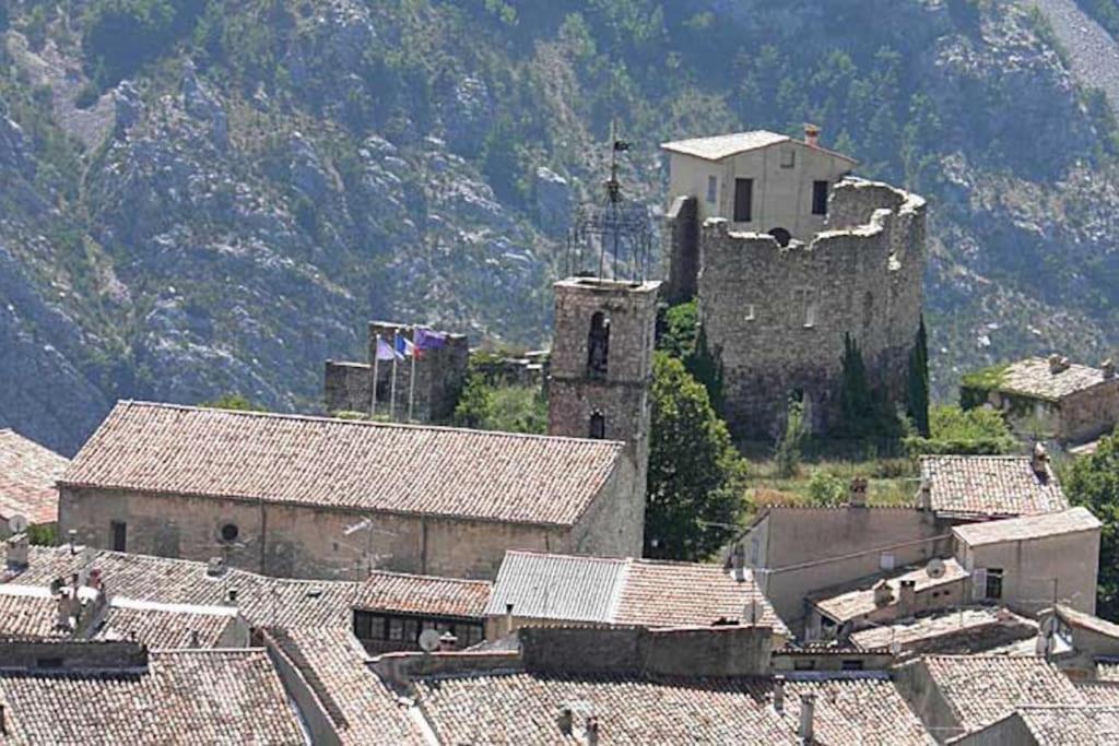 Greolieres: Superbe Studio Avec Vue Montagne Eksteriør billede